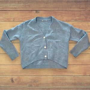 Altar’d State L Daisy Cropped Sweater/Cardigan